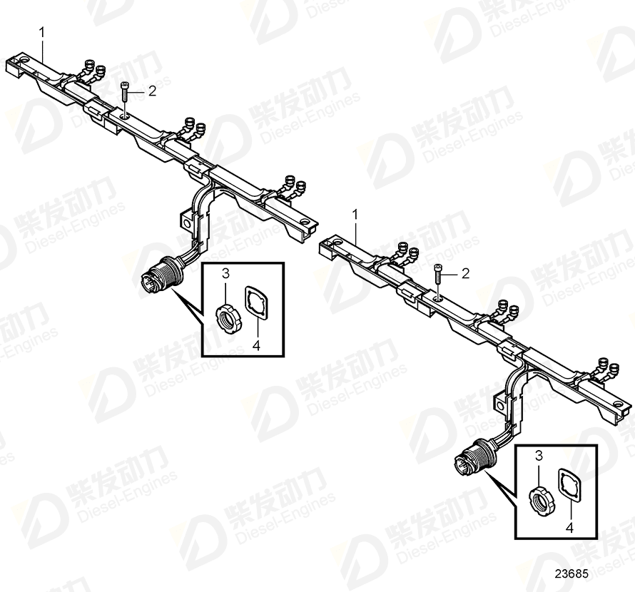 VOLVO Hex. socket screw 20795869 Drawing